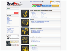 Tablet Screenshot of goodvac.com